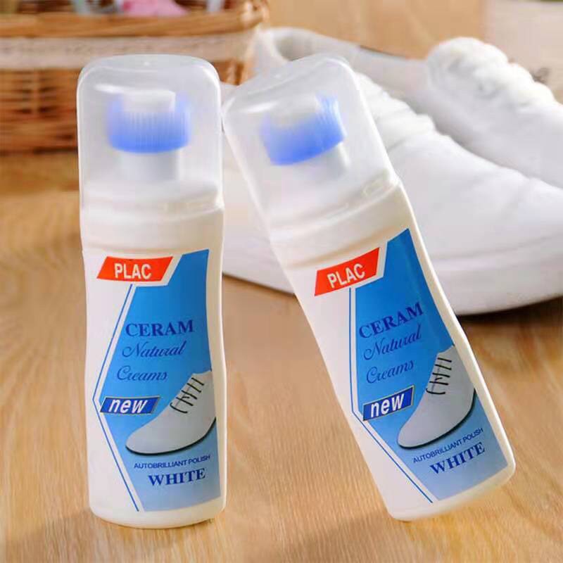 Chai Tẩy Trắng Giày ⚜️Siêu Sạch⚜️Lọ vệ sinh giày Plac 100ml Cao Cấp - Làm sạch Giày Thể thao Sneaker,Túi xách có đầu cọ