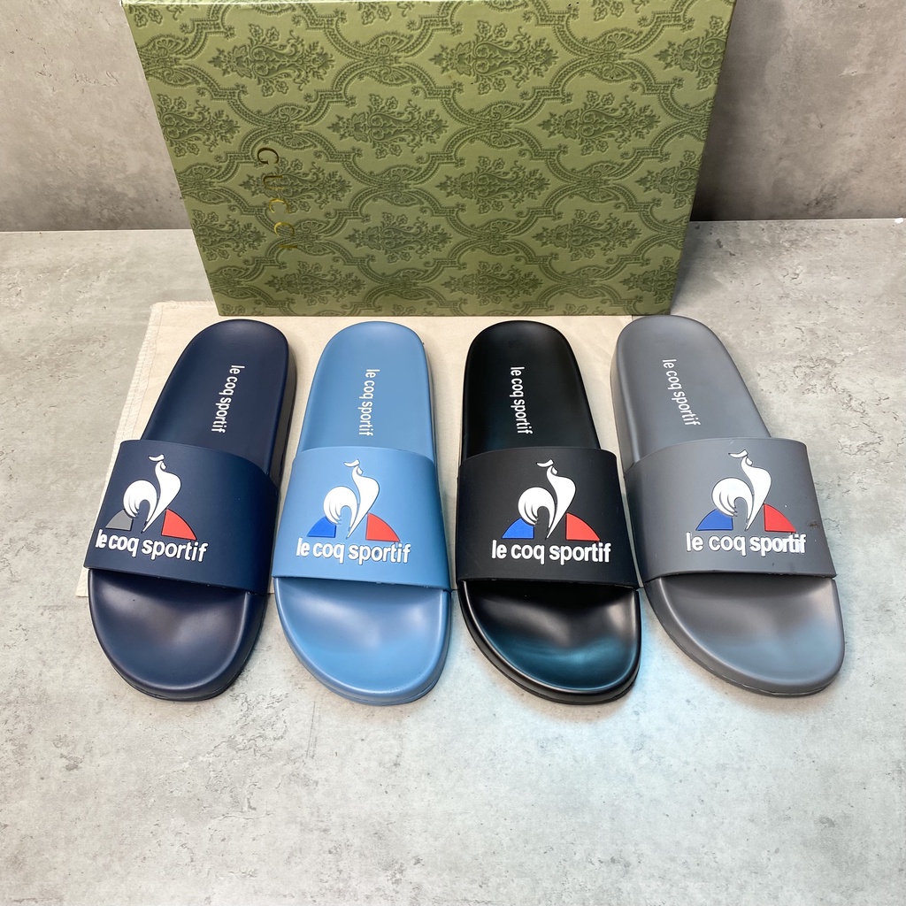 Dép lê nam hình con gà lecoqsportt quai cao su đế chống trơn siêu bền thời trang domiho đi biển cao cấp hottrend 2022