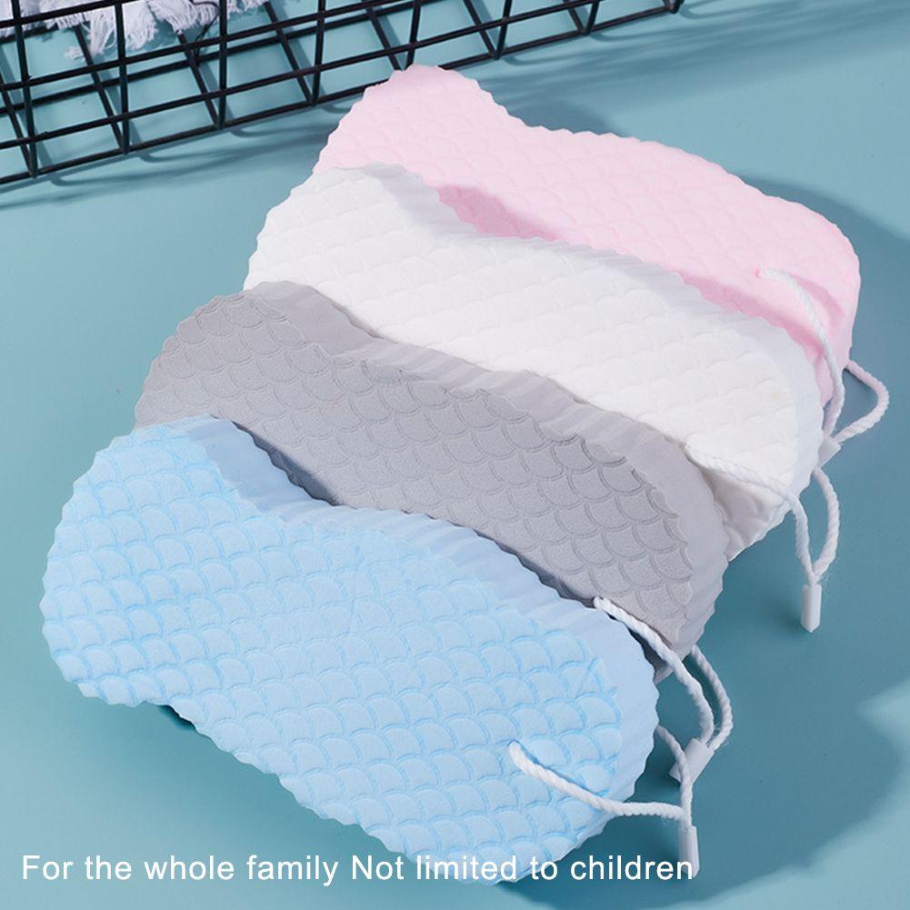 IVORY Bông Tắm Bọt Biển Bằng Ngà Voi Mềm Mại Tẩy Tế Bào Chết Không Đau Họa Tiết Vảy Cá Cho Spa