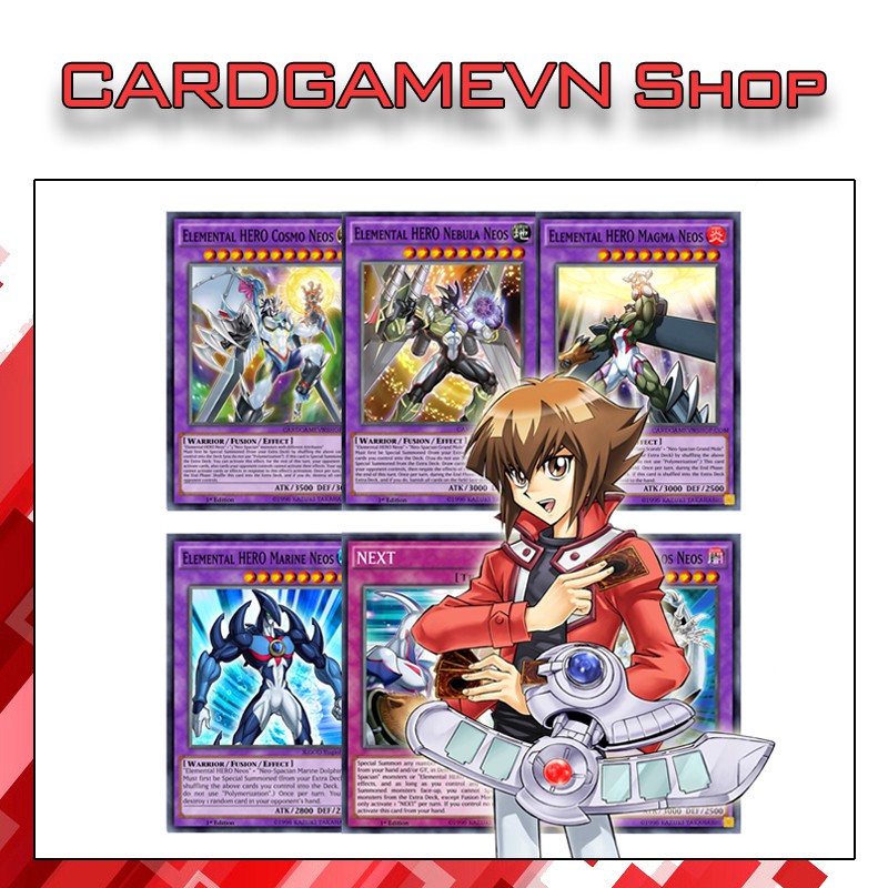 Bộ Bài Yugioh Neo-Spacian Yuki Judai deck 54 lá