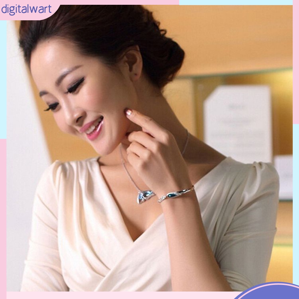 Bộ Trang Sức Hình Bướm Đính Đá Nhân Tạo Thời Trang Dành Cho Nữ