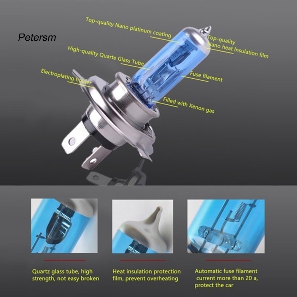 2 Bóng Đèn Pha Siêu Sáng 12v Cho Xe Hơi