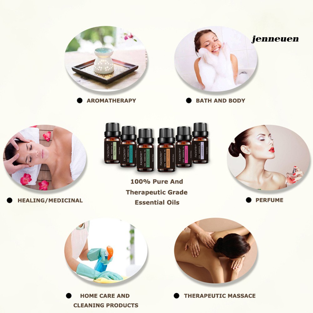 [Hàng mới về] Tinh dầu dưỡng ẩm tự nhiên 10ml với nhiều mùi hương tùy chọn tiện lợi JJY