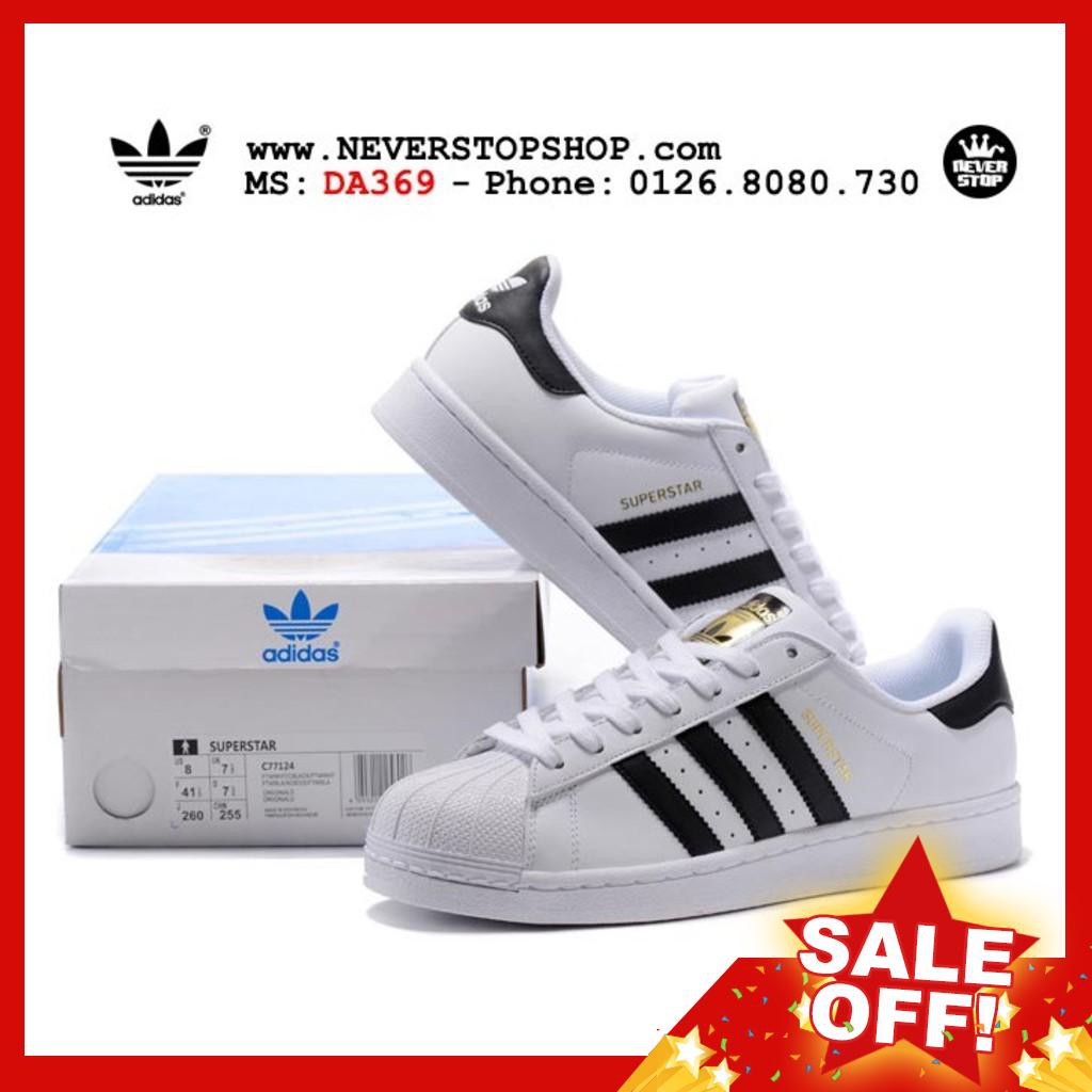 Giày ADIDAS SUPERSTAR ĐEN TRẮNG [TẶNG VỚ]