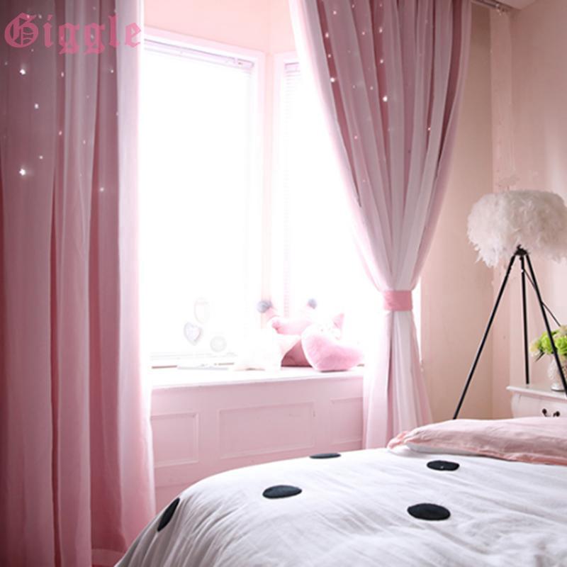 Rèm 2 lớp họa tiết lấp lánh