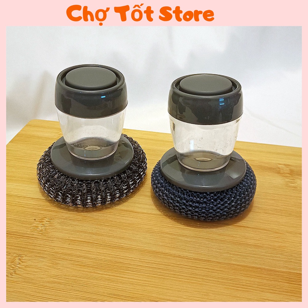 Dụng Cụ Cọ Xoong Nồi - Cọ Xoong Nồi Cọ Bếp, Cọ Rửa Bát Đĩa Có Bình Chứa Đựng Xà Phòng 88244 Chợ Tốt Store