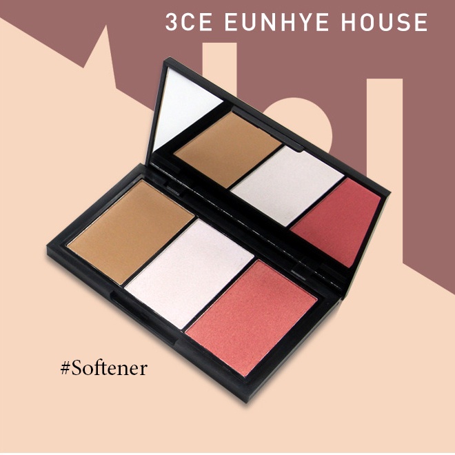 Bảng Phấn Má Hồng 3 Ô 3CE Eunhye House Makeup Combination Repair Tray