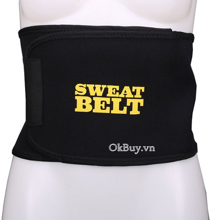 Đai nịt bụng giảm mỡ Sweat Belt (Đen)