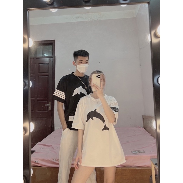 Áo phông cá heo sọc lưng 📍