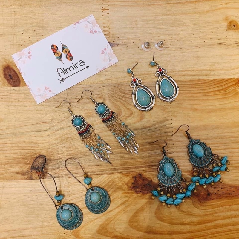 Khuyên tai Boho phong cách Vintage