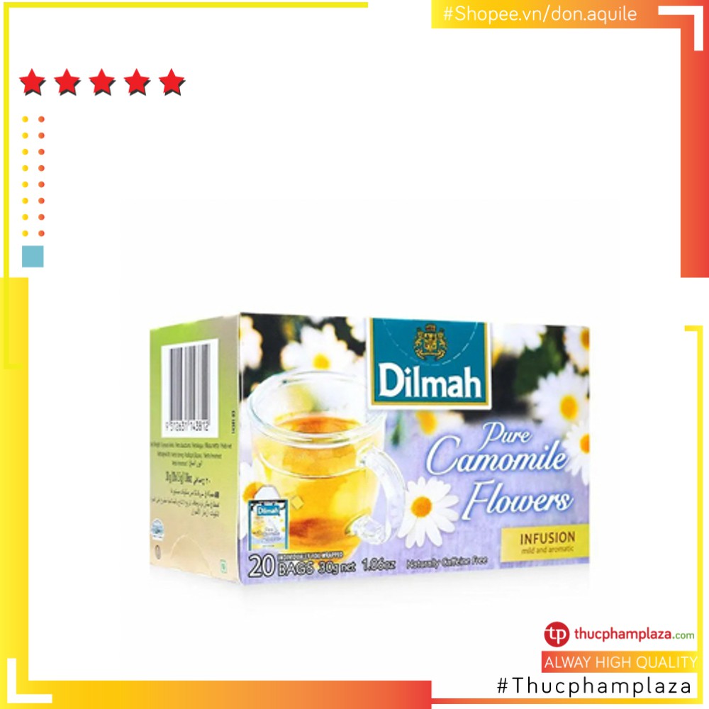 Trà hoa cúc hiệu Dilmah hộp to 30g 20 túi lọc
