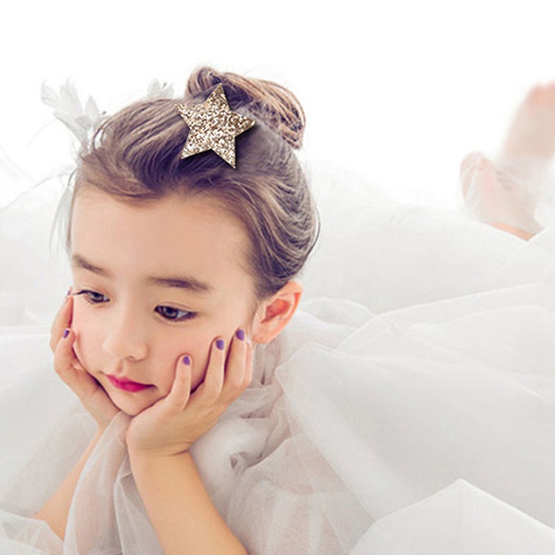 Kẹp tóc hình ngôi sao cho bé phong cách Hàn Quốc