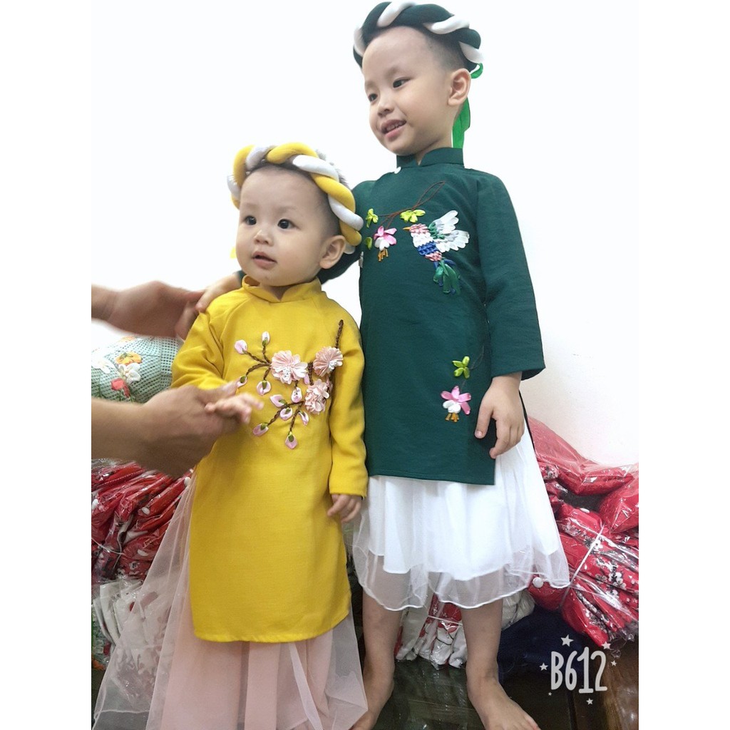 ÁO DÀI BÉ GÁI 11-35KG (Hàng Cao Cấp Chất Lượng)