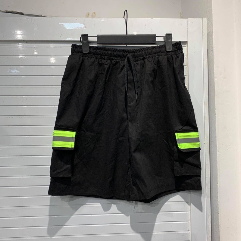 Quần Short phản quang unisex 2 sọc