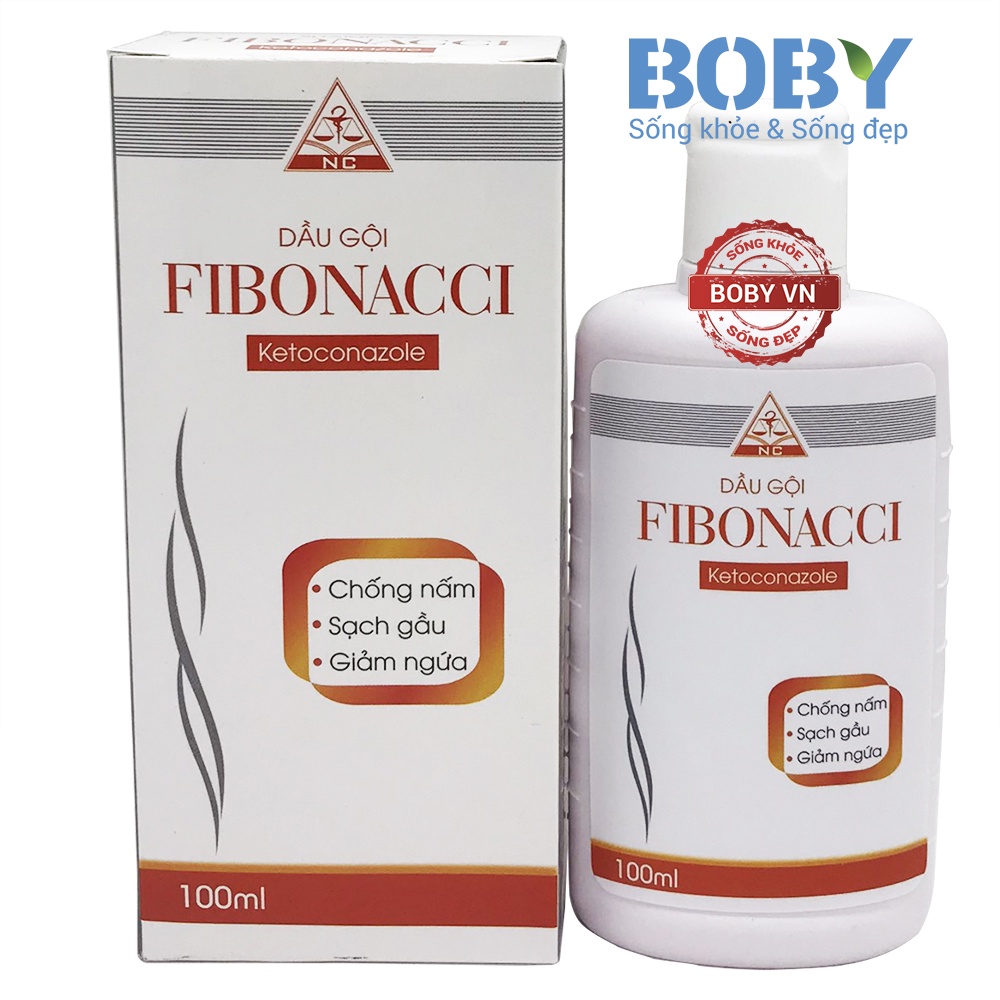 Dầu gội Fibonacci chống nấm, sạch gầu, giảm ngứa - Lọ 100ml - Boby