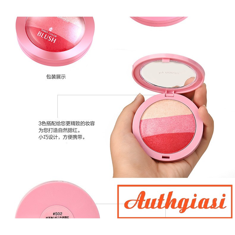 Phấn má khoáng nhũ bắt sáng 3 màu By nanda Three Color | BigBuy360 - bigbuy360.vn