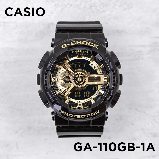 Đồng hồ nam dây nhựa Casio G-Shock chính hãng Anh Khuê GA-110GB-1ADR