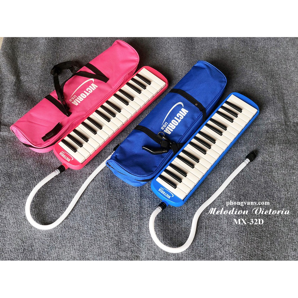Kèn Pianica Victoria MX-32C, Kèn Melodion màu hồng màu xanh