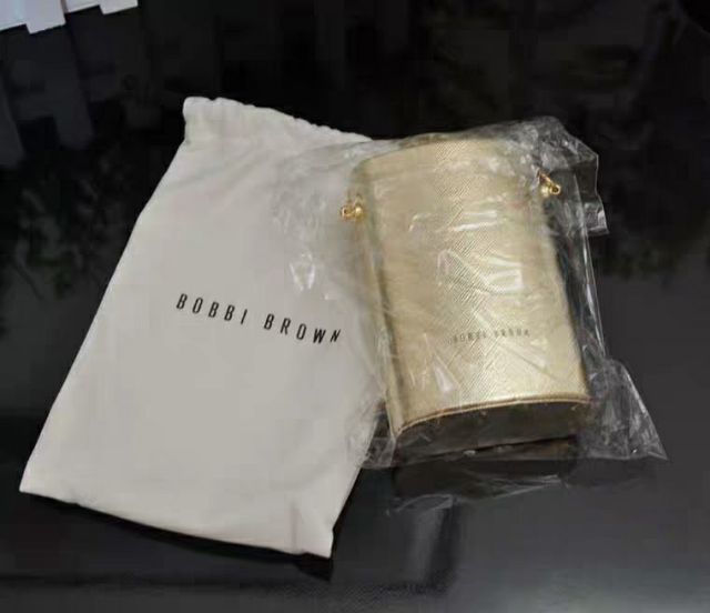 [ Gift hãng 100% ] Túi hộp đeo chéo Bobbi Brown vàng gold