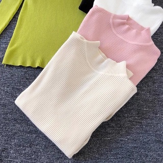 Áo len mongtoghi cổ 3 phân nhiều màu