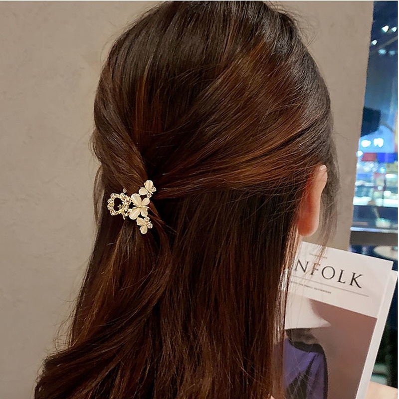 Kẹp Tóc Đính Ngọc Trai Thiết Kế Nhỏ Gọn Thời Trang