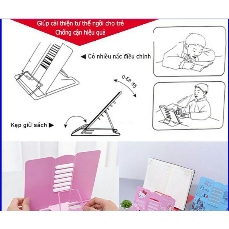 Giá đỡ kẹp đọc sách Hokori chống cận thị