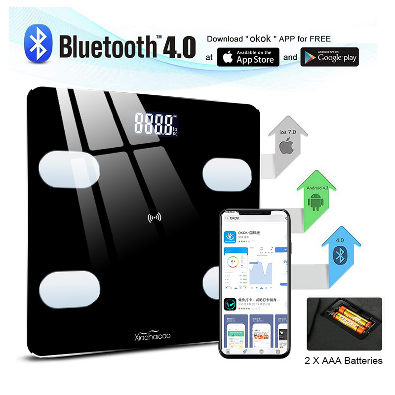 Cân điện tử sức khỏe thông minh kết nối bluetooth Đo Chỉ Số Sức Khỏe