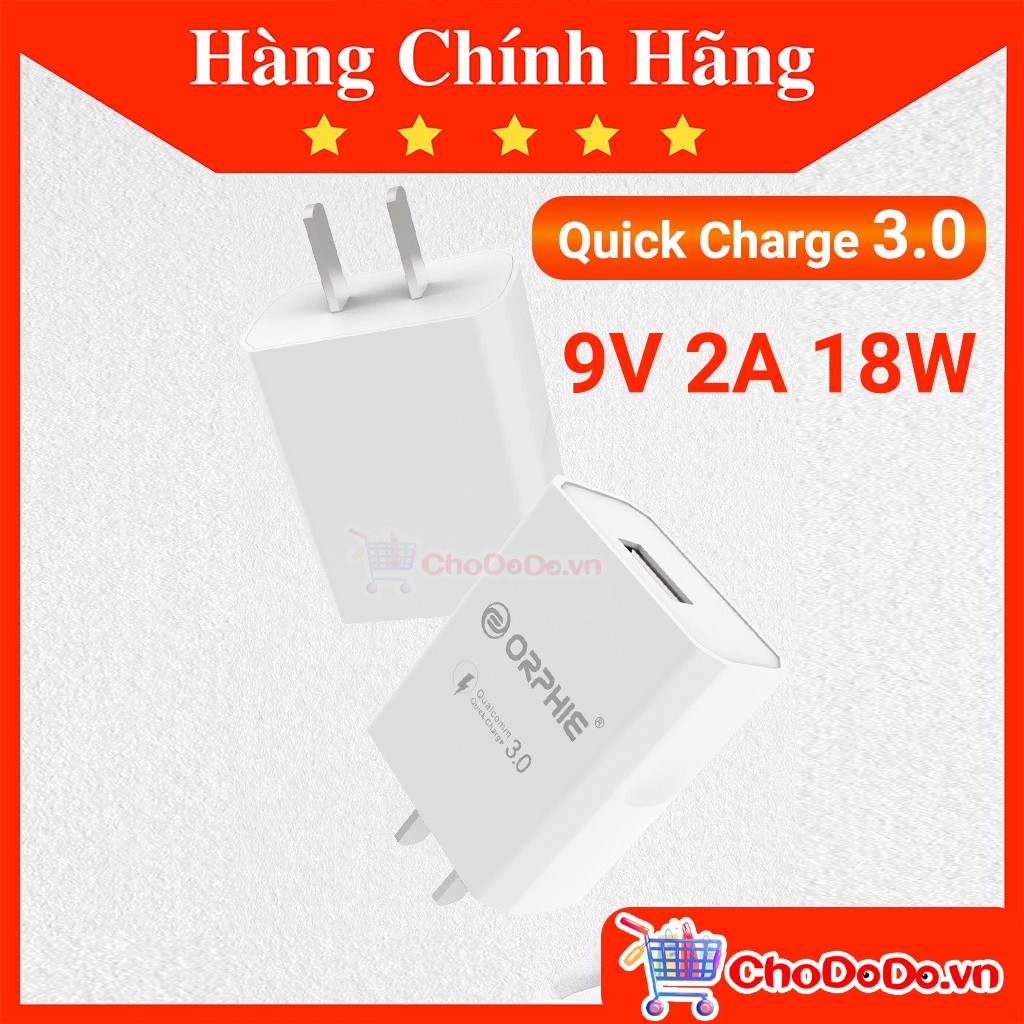 Cốc Sạc Nhanh QC 3.0 18W CS23 9V 2A