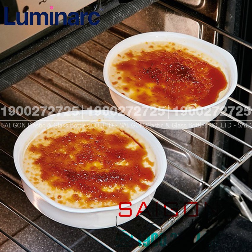 Khay Nướng Thủy Tinh Luminarc Smart Cuisine 28cm | Thủy Tinh Trắng sữa Cao cấp , Nhập Khẩu Pháp