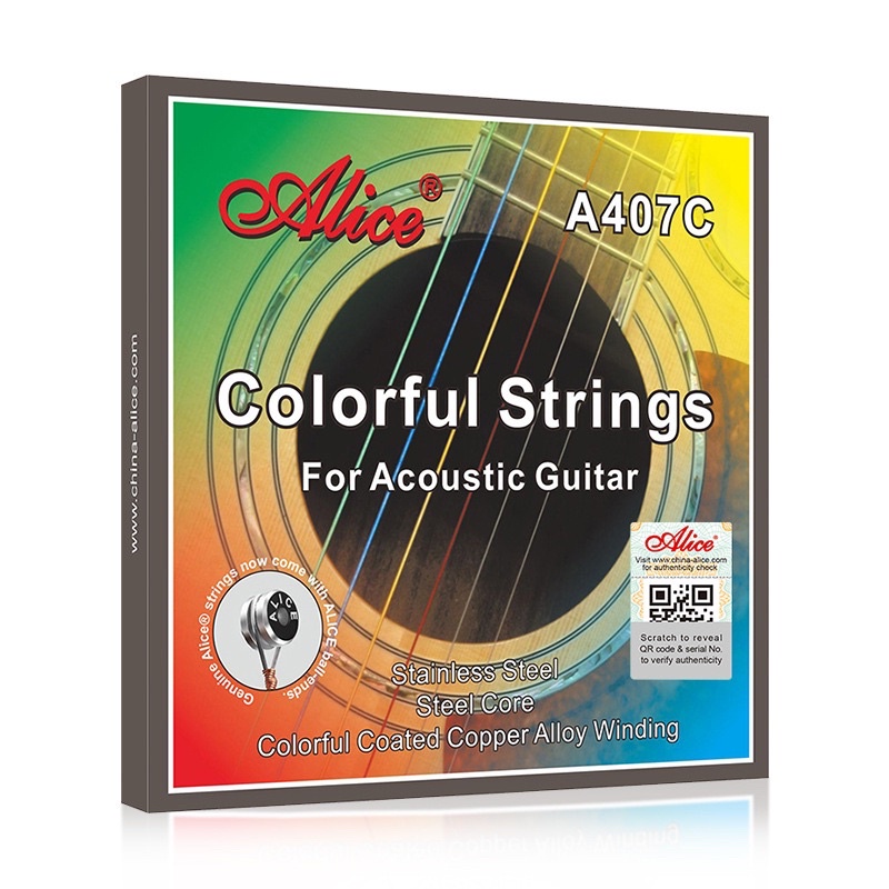 Dây đàn guitar Alice chính hãng acoustic  A206 A406 AW432 AW436 AWR47 A407C và Classic AC106 AC130 AC139