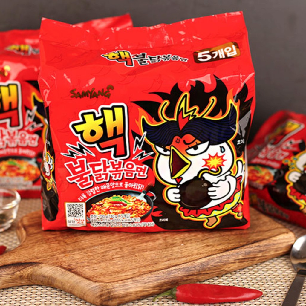 LỐC 5 GÓI MÌ CAY SAMYANG SIÊU CAY X2