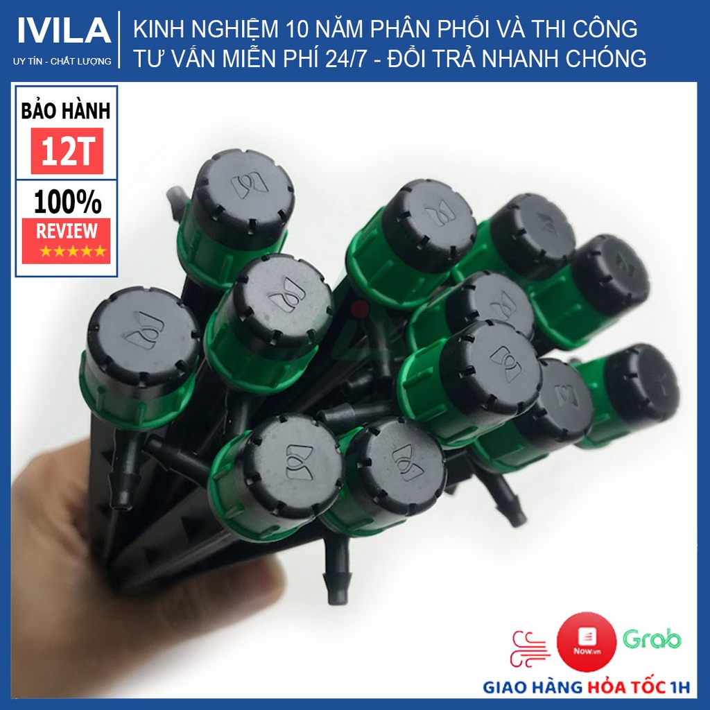 Que cắm 8 tia bù áp - que 8 tia bù áp 35l/h - Que 8 tia bù áp 55l/h - Hệ thống tưới nhỏ giọt - Tưới nhỏ giọt