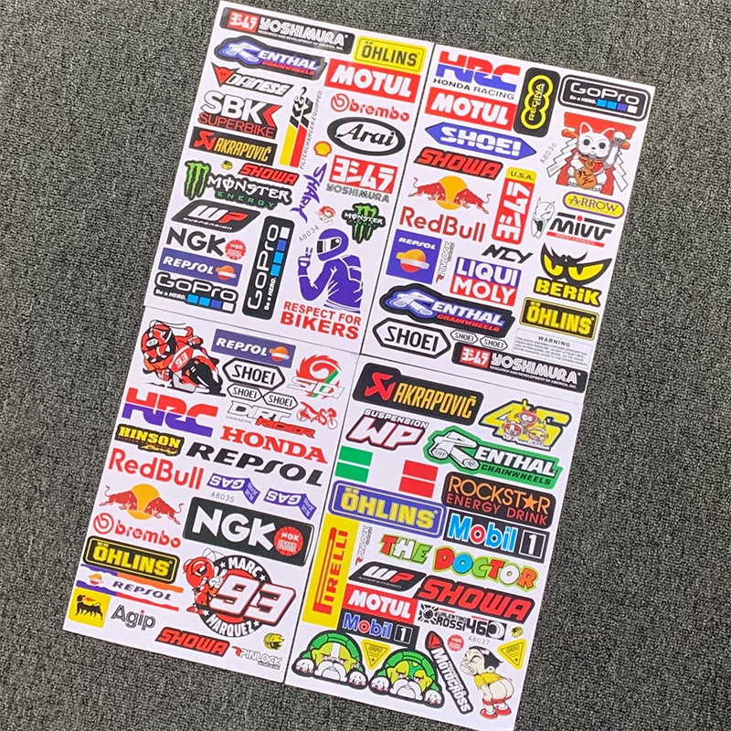 Decal Dán Trang Trí Xe Mô Tô Honda Chống Thấm Nước