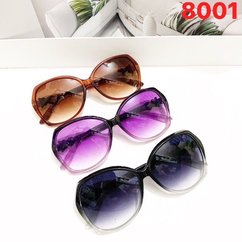 Kính mát nam nữ 9012 chống UV400, thiết kế mắt vuông dễ đeo, màu sắc thời trang