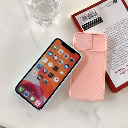 Ốp điện thoại mềm có cửa sổ che camera sáng tạo cho iPhone 11 11Pro Max XR XS MAX X 6 6S 7 8 Plus