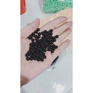 Hạt trai không lỗ 6mm và 8mm trộn chung gói 100gr nhựa Acrylic