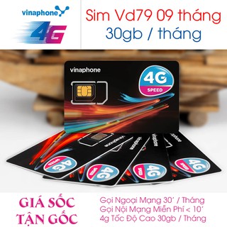 [ GIÁ GỐC ] SIM 4G Vinaphone VD79 Trọn Gói Miễn Phí 09 Tháng - Không Cần Nạp Thẻ