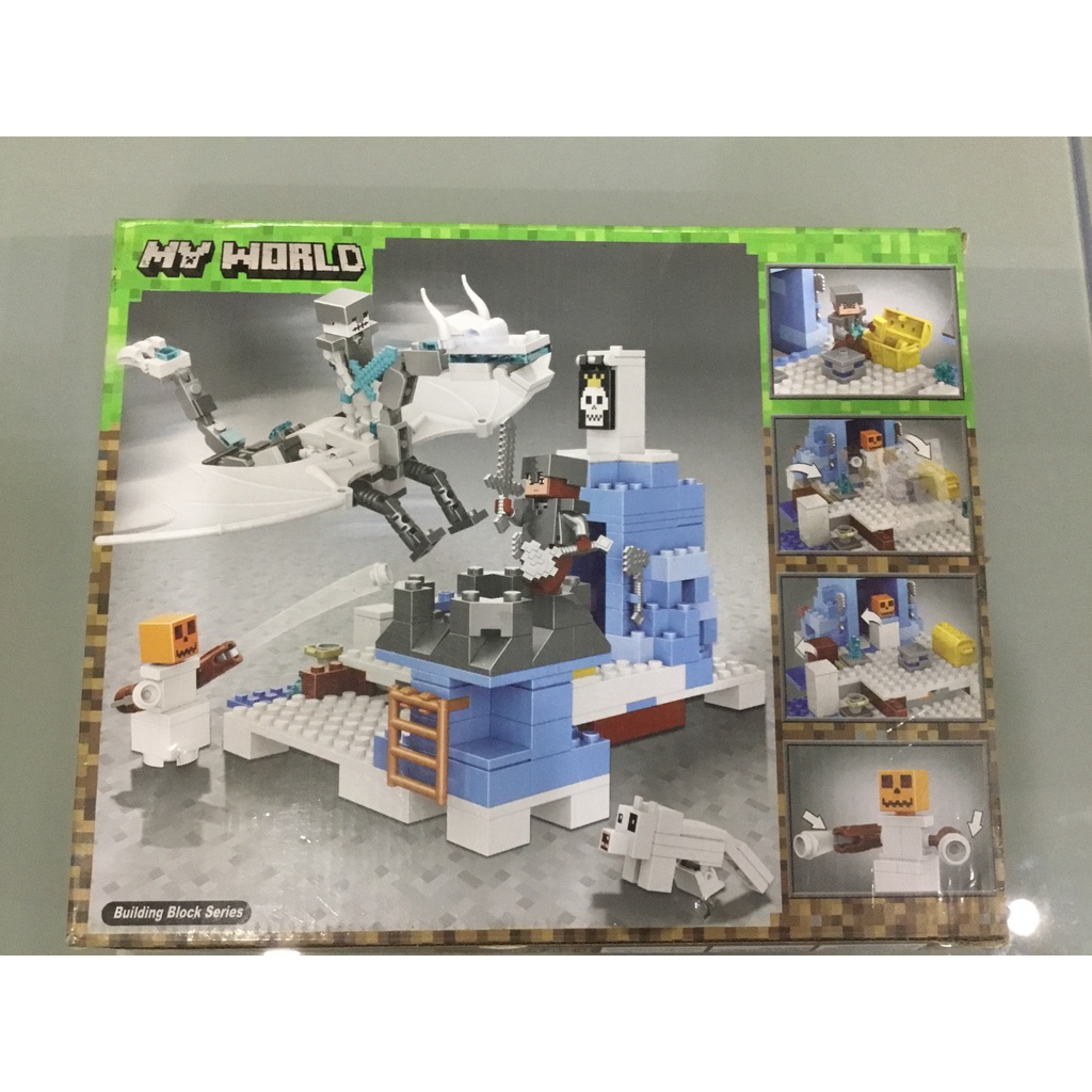 HỘP ĐỒ CHƠI LEGO LẮP GHÉP MINECRAFT 365M LARI MY WORLD 11266