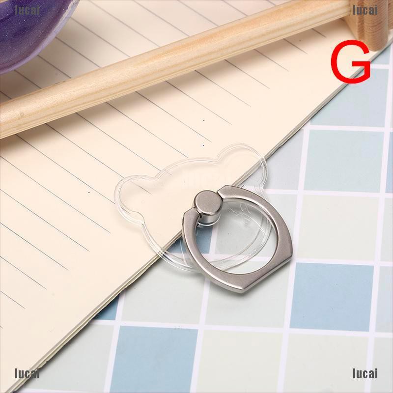 Đế nhẫn điện thoại màu trong suốt có thể quay | BigBuy360 - bigbuy360.vn