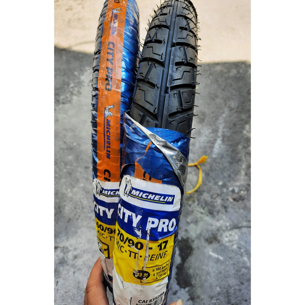 Cặp vỏ MICHELIN CITY PRO 70/90-17; 80/90-17 không ruột