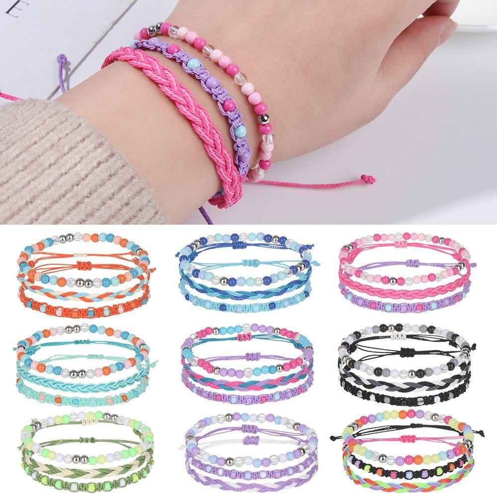 CACTU Set 3 Vòng Tay Hạt Handmade Xinh Xắn Dành Cho Nữ