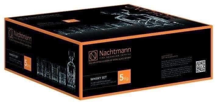 Bộ bình rượu kèm 4 ly thuỷ tinh pha lê Nachtmann