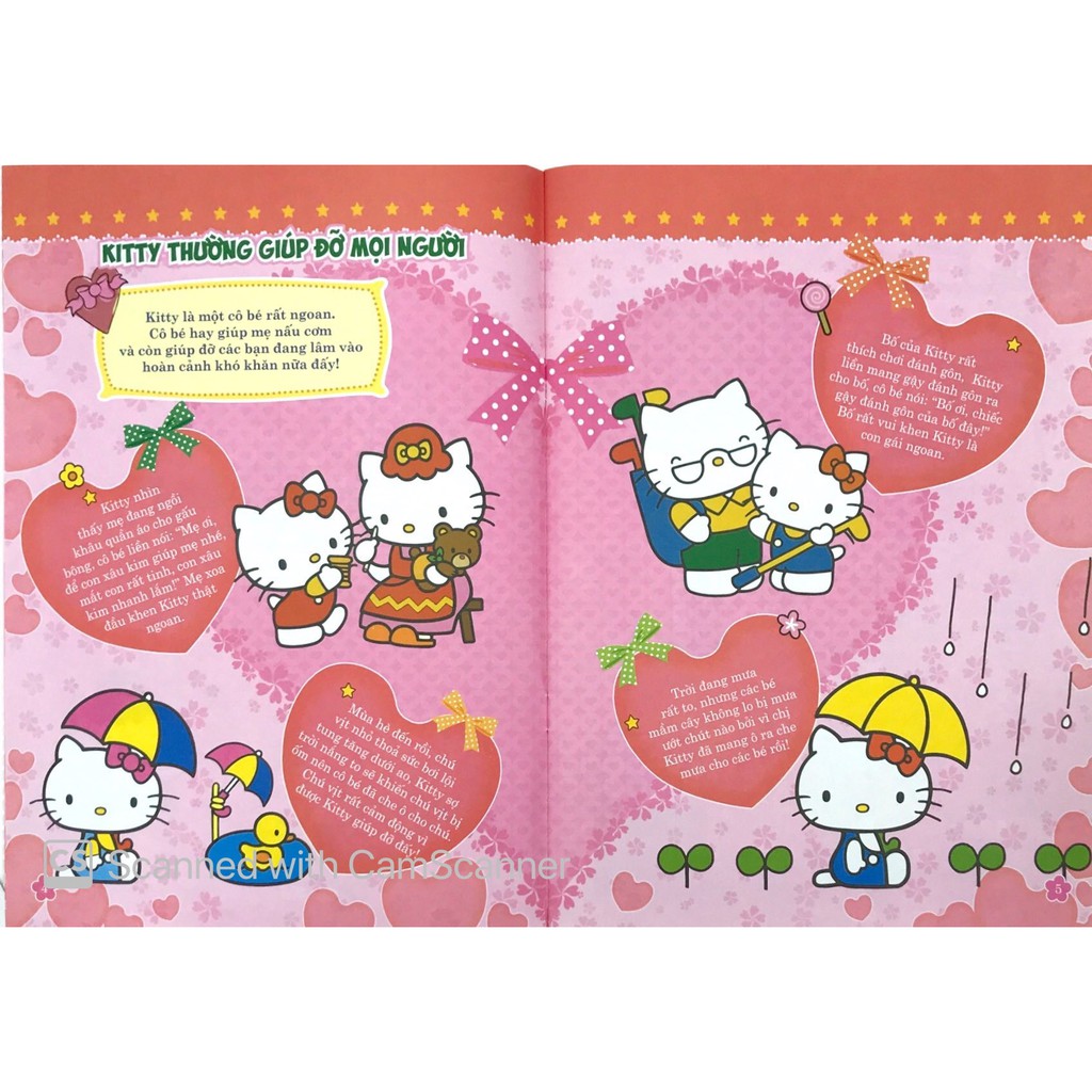 Sách - Hello Kitty - BST 1000 Đề Can - Thế Giới Ngọt Ngào