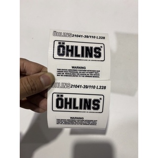 Tem Ohlins Dán Phuộc Bình Dầu Xe Máy Decal Keo Chống Nước Tốt