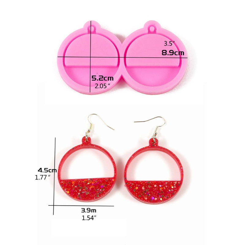 Khuôn Silicone Làm Mặt Trang Sức Khuyên Tai DIY