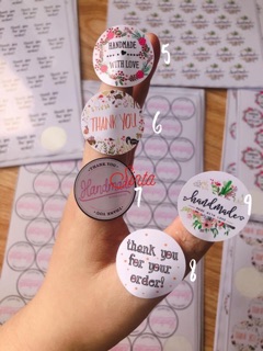 Set tem dán “Thank you” (set 4 tờ A4)