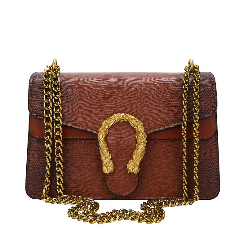 Túi Đeo Vai Phối Dây Xích Phong Cách Cổ Điển Thời Trang Cho Nữ