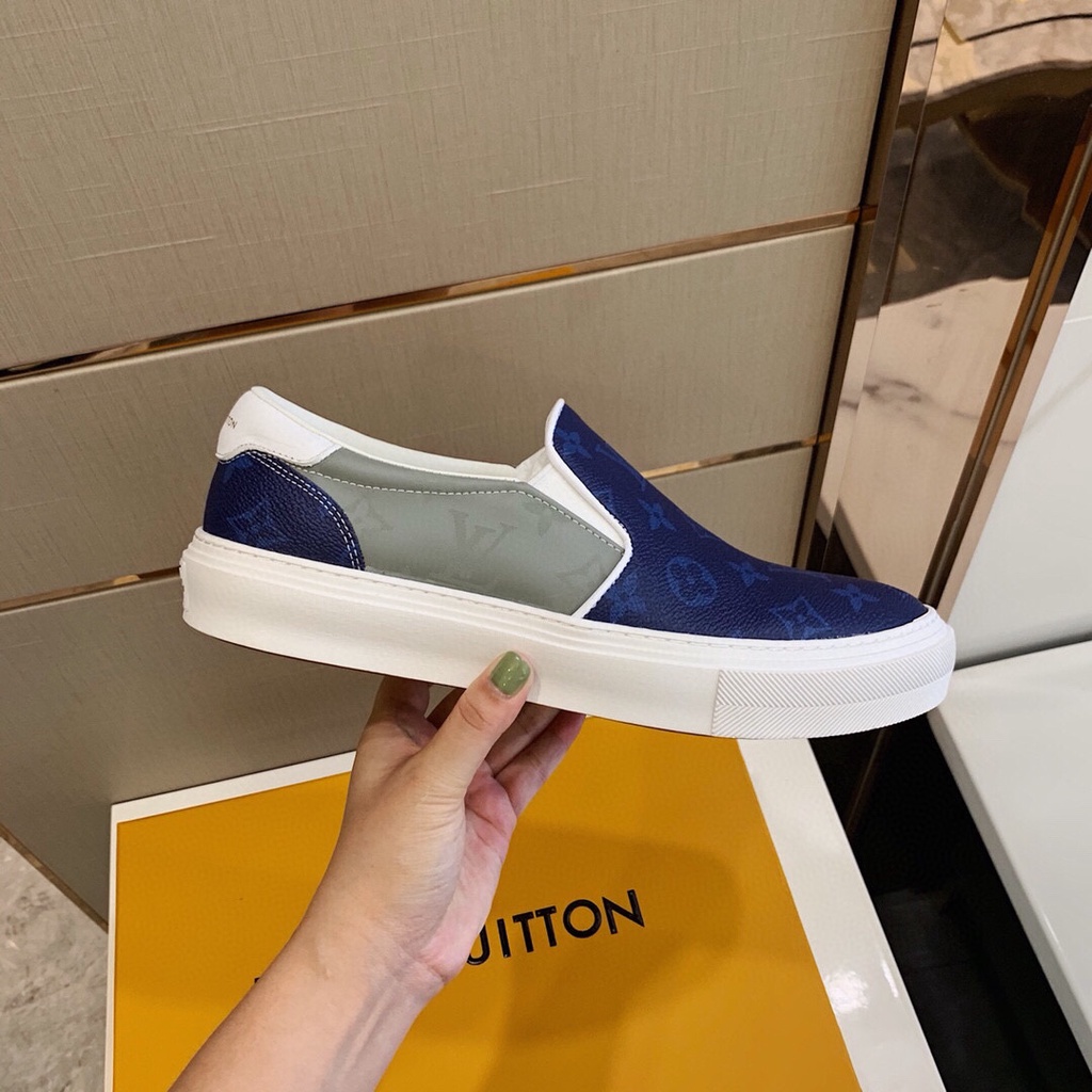 Giày lười nam cao cấp da thật Louis Vuitton LV thiết kế trẻ trung và tiện lợi với chất da mềm, cực êm chân