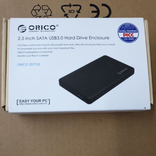 Hộp box ổ cứng 2.5" sata Orico 2577u3