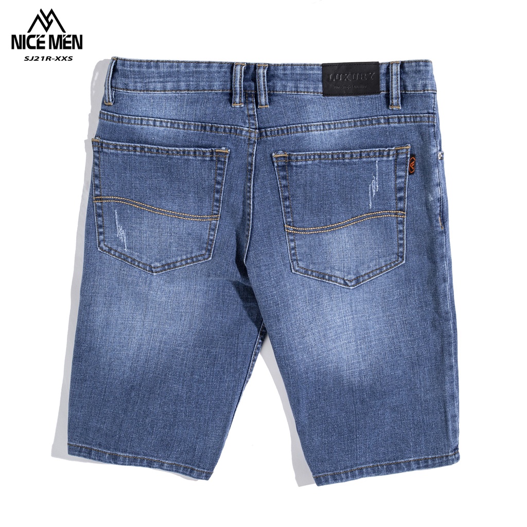 Quần Short Jean Nam Ống Rộng Basic, 3 Màu Cao Cấp, Co Giãn Nhẹ, Form Dáng Chuẩn- Nicemen